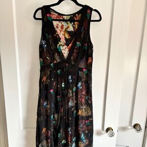 Sleeveless Floral Party Dress Anthropologie